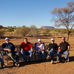 Relaxing at the end of a day near Mt Connor