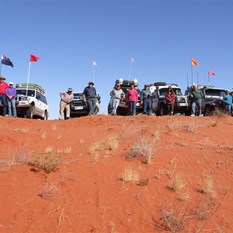 Leading my group on the Geo Simpson trip