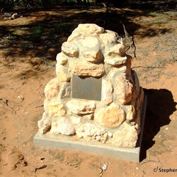 Memorial at the site