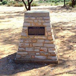 Memorial at the site