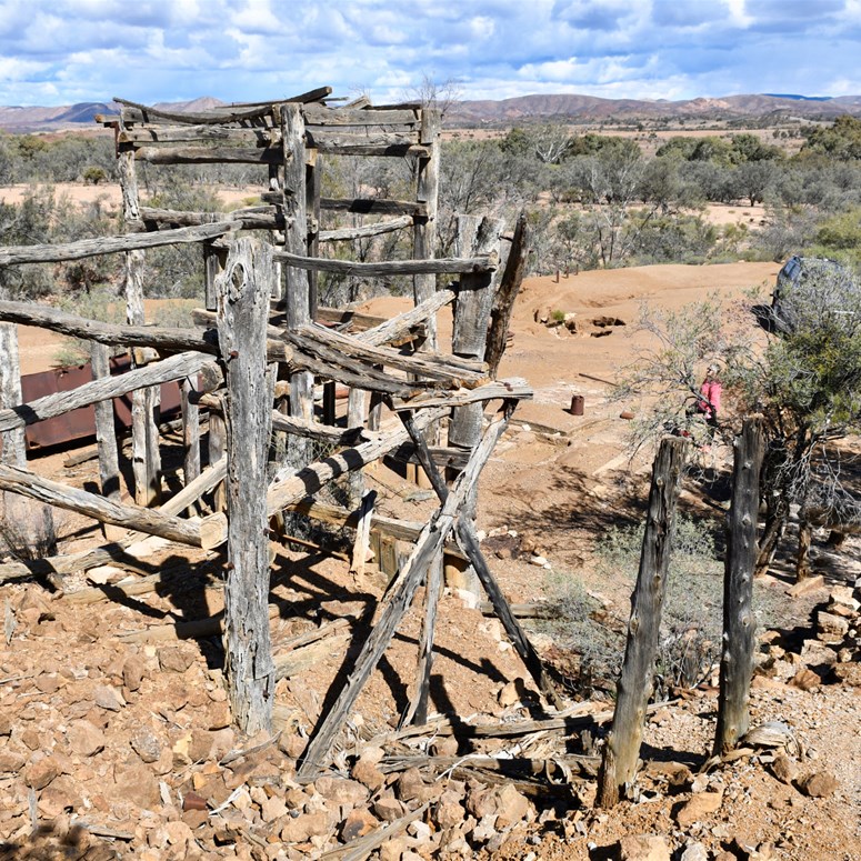 View at the old mine site