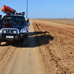 Proof that the track north of Farina was very muddy before we headed further north