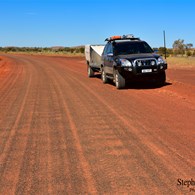 Good conditions on the way to Old Andado Station