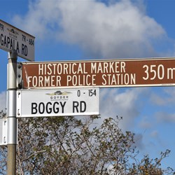 Boggy Road Intersection and time to head to the memorial site