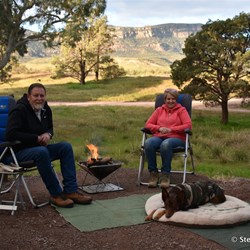 Our camp set up At Rawnsley Park for 6 enjoyable days