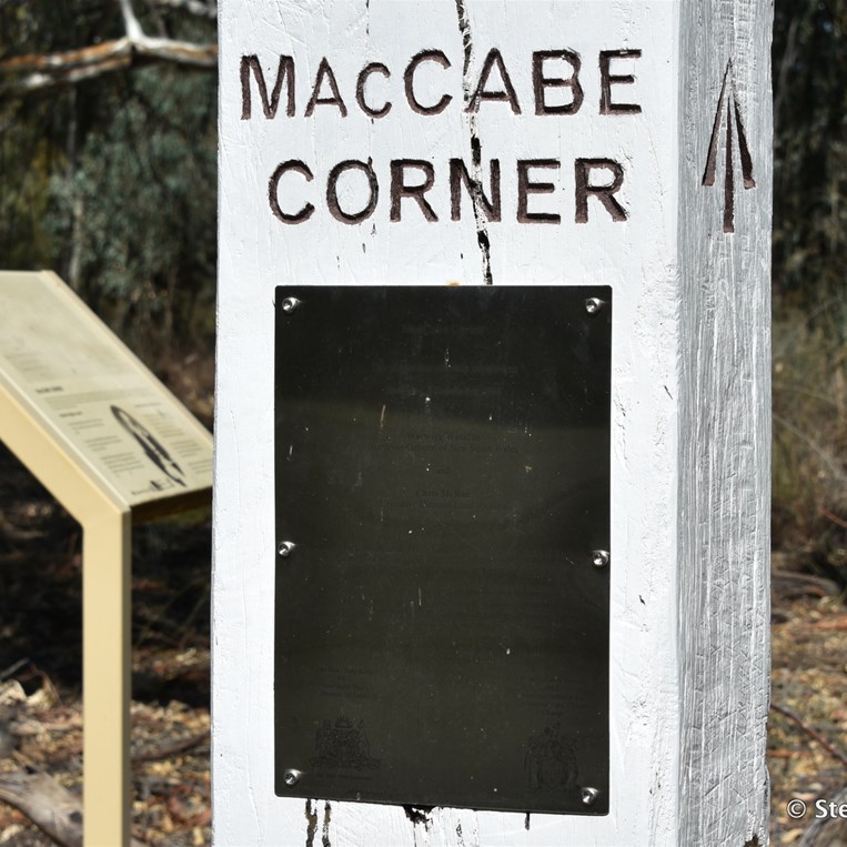 MacCabe Corner Marker and Plaque