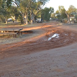 A still muddy campground at Farina