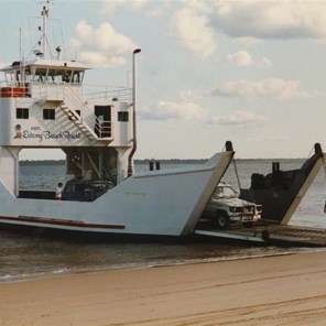 Barge from Inskip Point