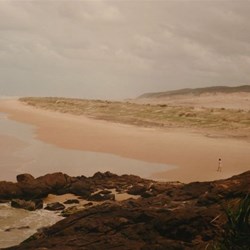 The beach when the tide is out