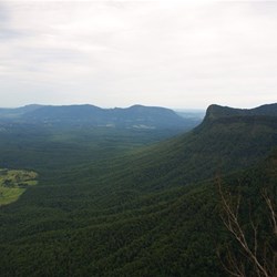 view from a lookout in the Border ranges N Pk