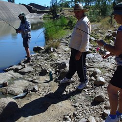 Judy reels in the barra