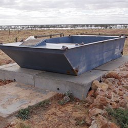 The MV Tom Brennan with the Cooper as a back drop