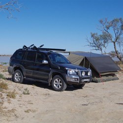 Our camp site on the northern side of the Cooper for 2 nights