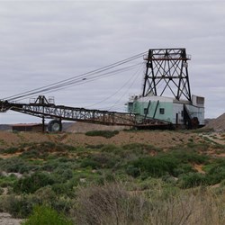 The Bucyrus Erie and the 60 Metre length Boom