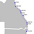 Sydney to Cairns Map