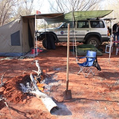 Nice campsite at Whau Whau bore