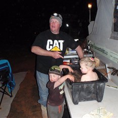 BATH TIME FOR THE MIDGETS