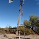 Lee checking out the well