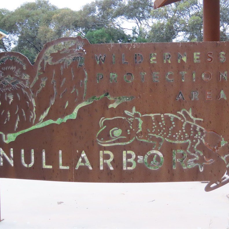 Nullabor Sign at Border