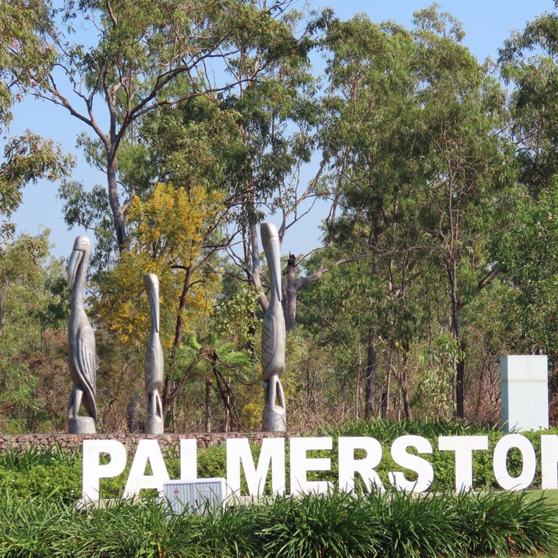 We drove through Palmerston on the way to Litchfield