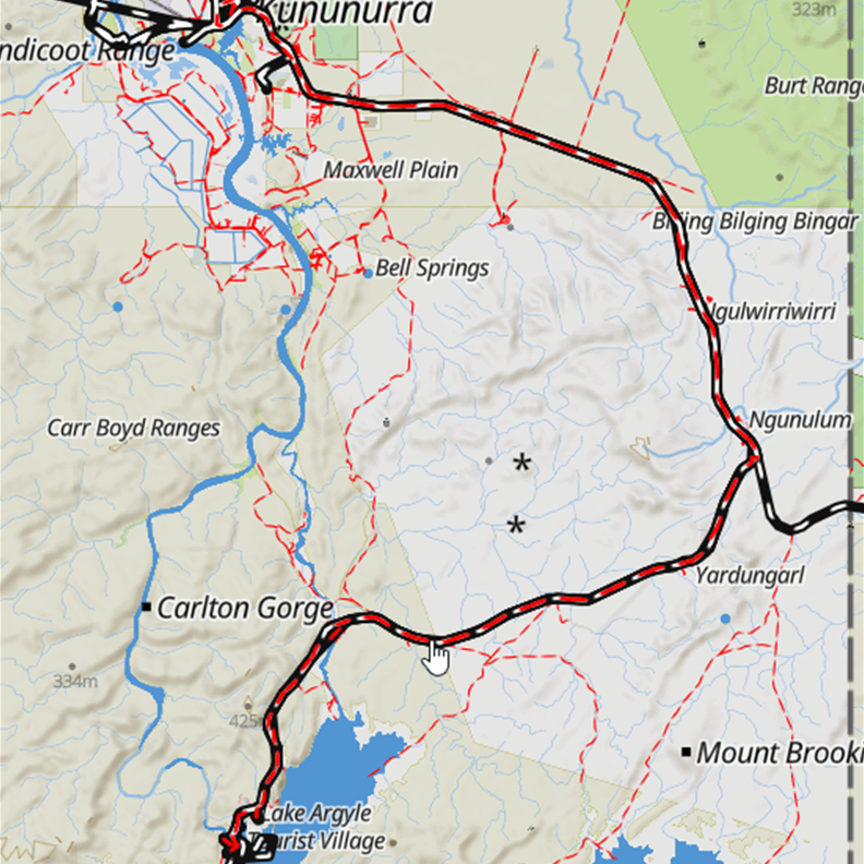 Tracker to Lake Argyle