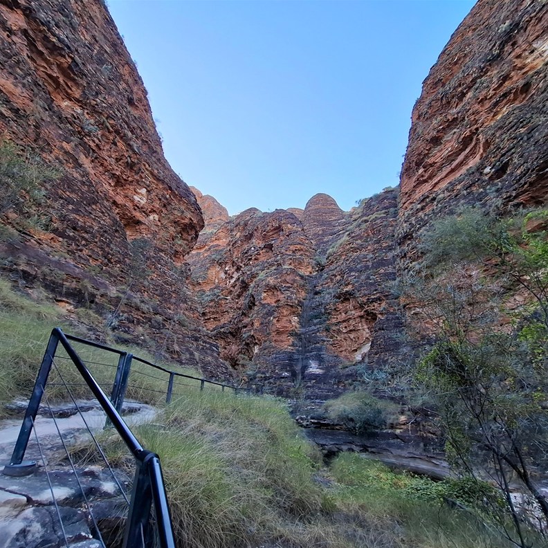 Walking into Cathedral Gorge