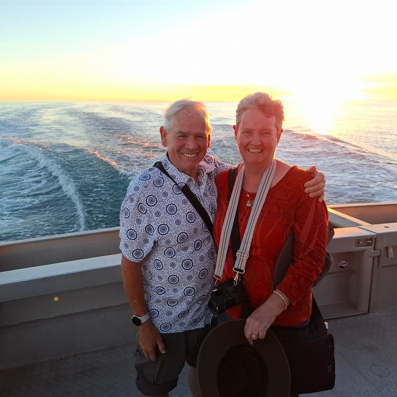 Whale watching at Sunset