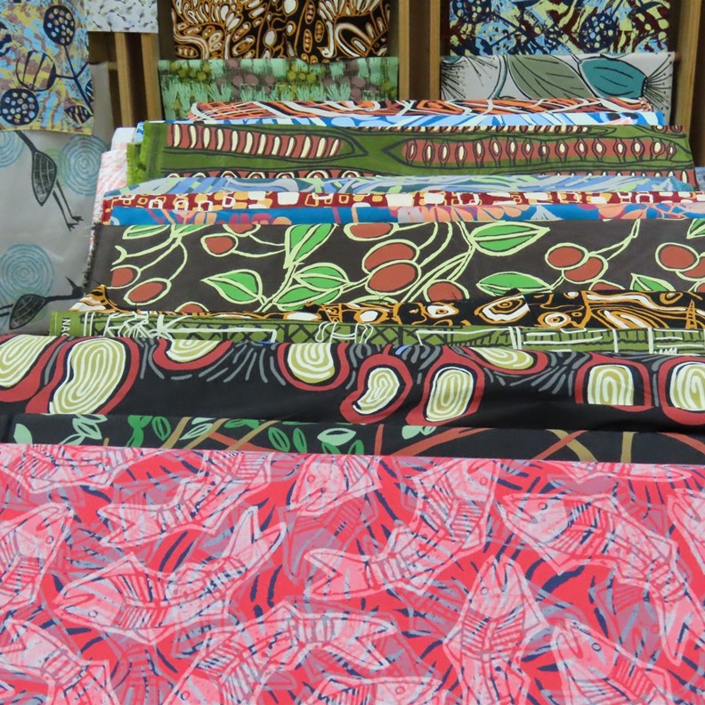 Screen Printed Fabric by the metre 3
