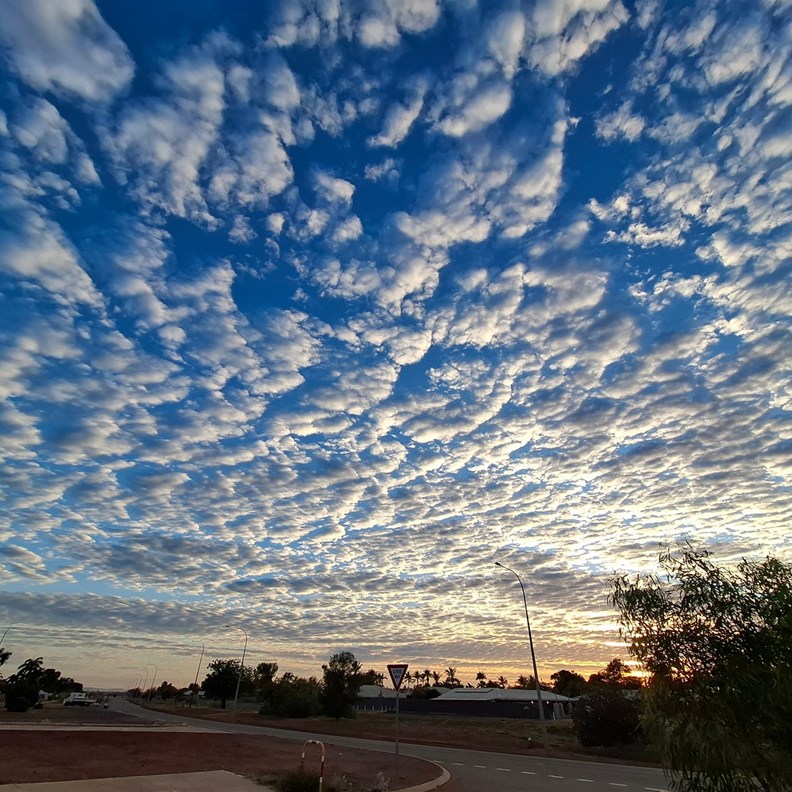 They have the most extraordinary sky and clouds
