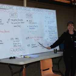 Michelle talks us through the agenda of activities