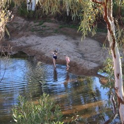 View from camp over Coolbro Pool