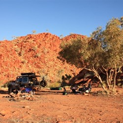Our camp in the afternoon light