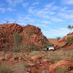 Our camp in the morning light