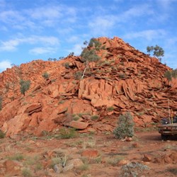 Desert Queen Baths - our camp