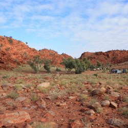 Main camps in the valley at Desert Queen Baths