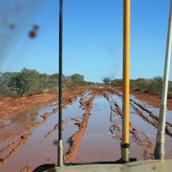 Lots of water on track
