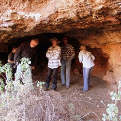 One of the many small caves