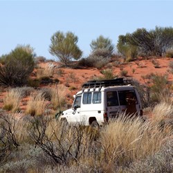 Driving through a line of dunes