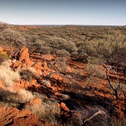 Breakaway opposite our camp site