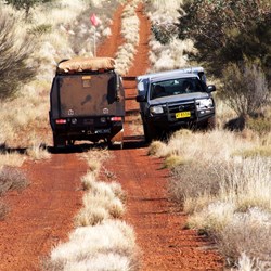 First vehicle seen in 10 days