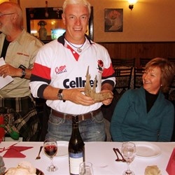 Steve with his 'Wooden Stake' award