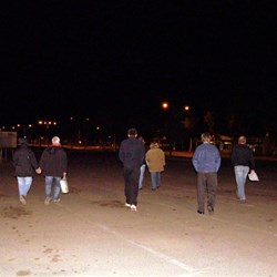 Walking back to the motel