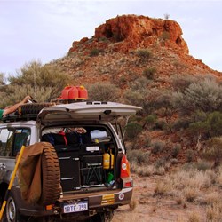 Ian unpacking the car