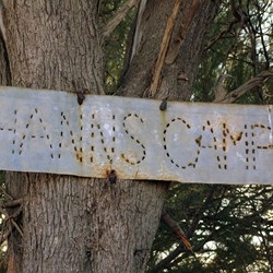 Hann's Camp sign 