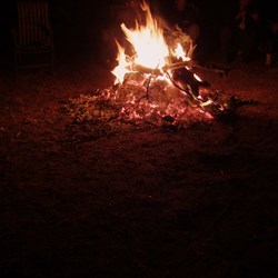 The fire