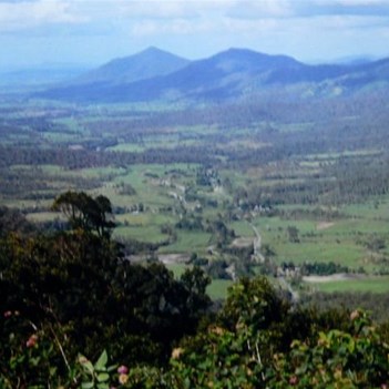 view from escarpment near Eungella