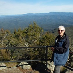 views from the summit towards Byangee walls and the Castle
