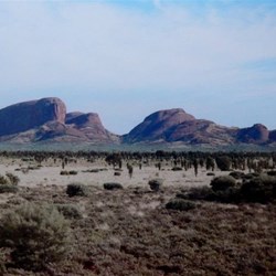 approaching the Olgas