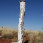 Plaque at the corner of the GMPR and GCR - 25 years later.