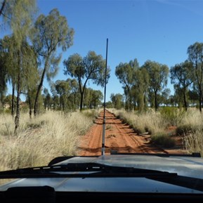 Into the desert again once clear of the Rawlinsons